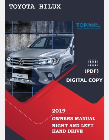 toyota hilux 2019 owners manual rhd and lhd